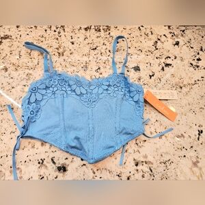 NWT Blue Lace Bralette Size XS
